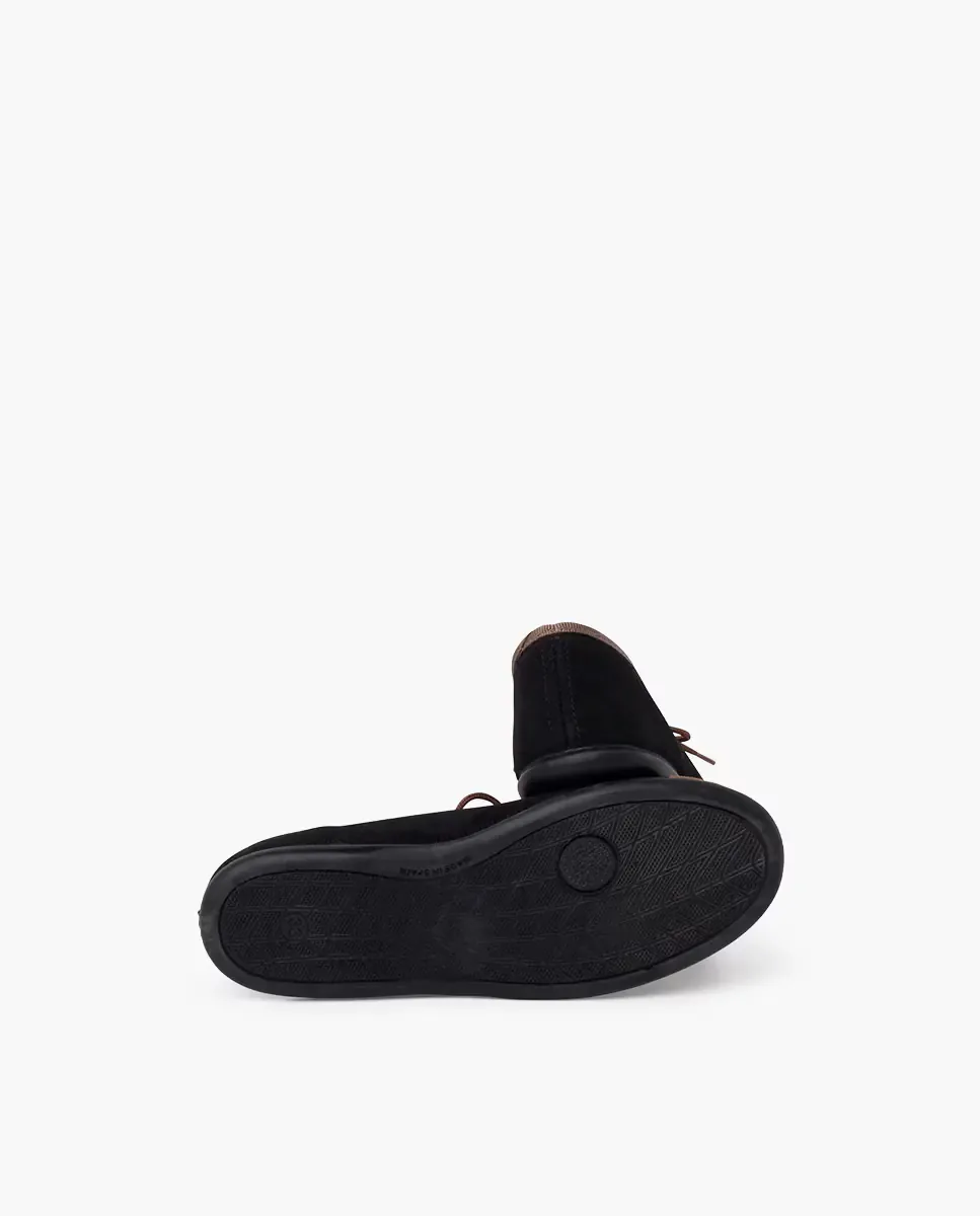 Детские мерседесы двухцветные с тонким бантом Pisamonas, Negro / Natural — фото 2