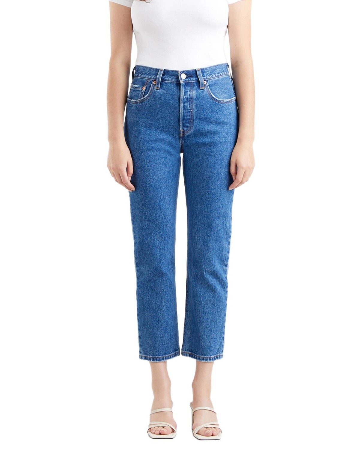 

Джинсы Levi´s укороченные однотонные, синий