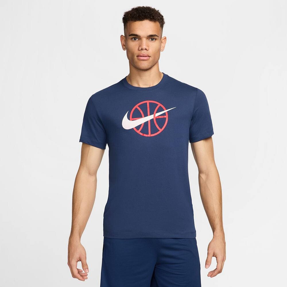 

Мужская баскетбольная футболка Nike Dri-FIT, цвет Midnight Navy
