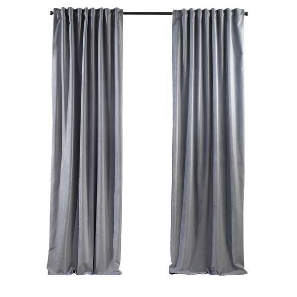 

Бархатная штора Puude Home Design 140200, 25x1x140 см, серебряный