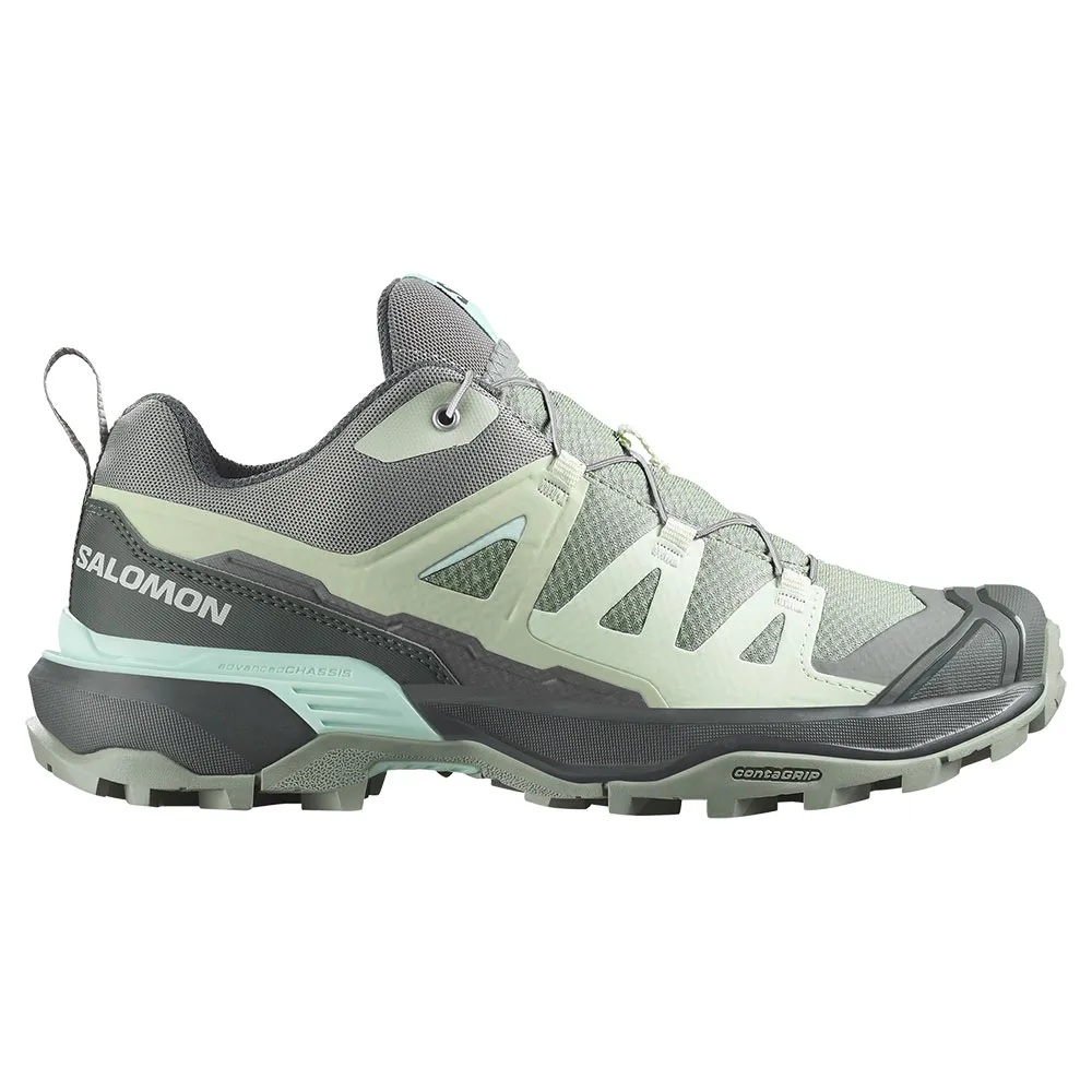 Походные ботинки женские Salomon X Ultra 360 комбинированные водонепроницаемые, серый