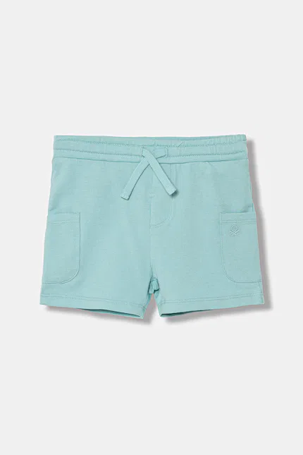 Шорты спортивные детские Bawełniane United Colors of Benetton, бирюзовый