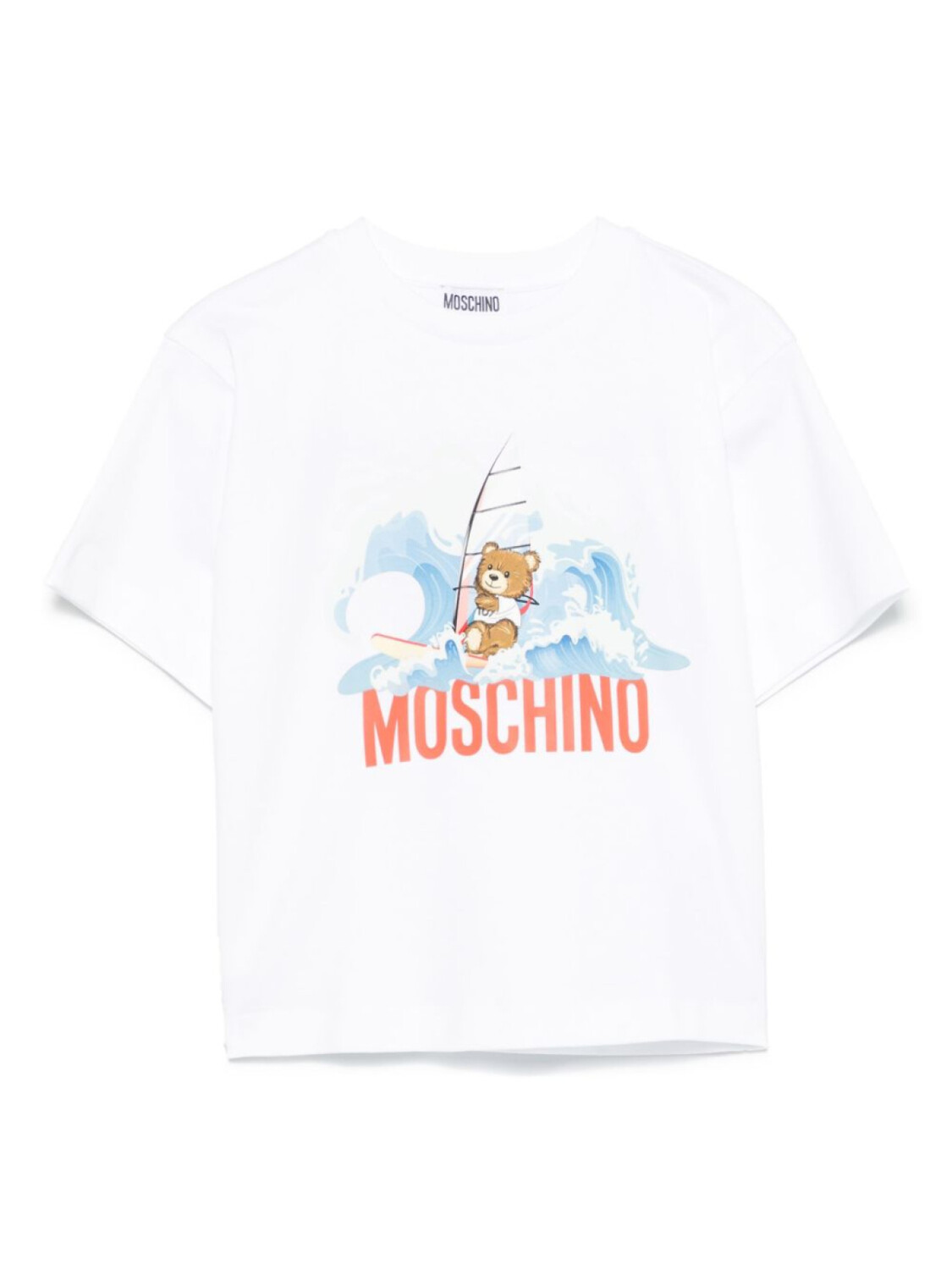 

Moschino Kids футболка с принтом Teddy Bear, белый