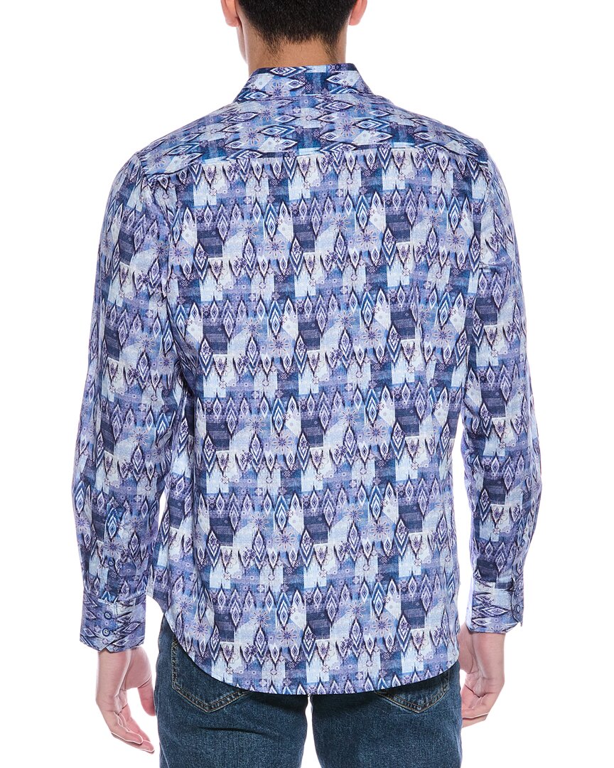 

Классическая тканая рубашка Robert Graham Oakley, фиолетовый