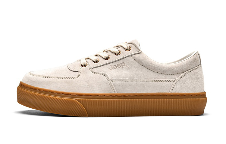 

Кроссовки Jeep Skateboarding Shoes Men Low-top White/Beige, бежевый