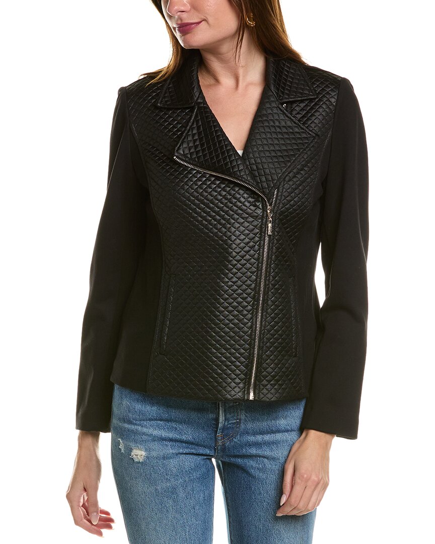 

Куртка Anne Klein Asymmetric Moto, черный