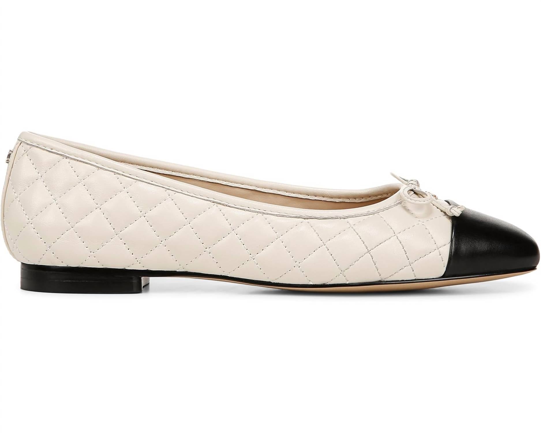 Женские балетки Marilyn в черно-кремовой расцветке Sam Edelman — фото 3