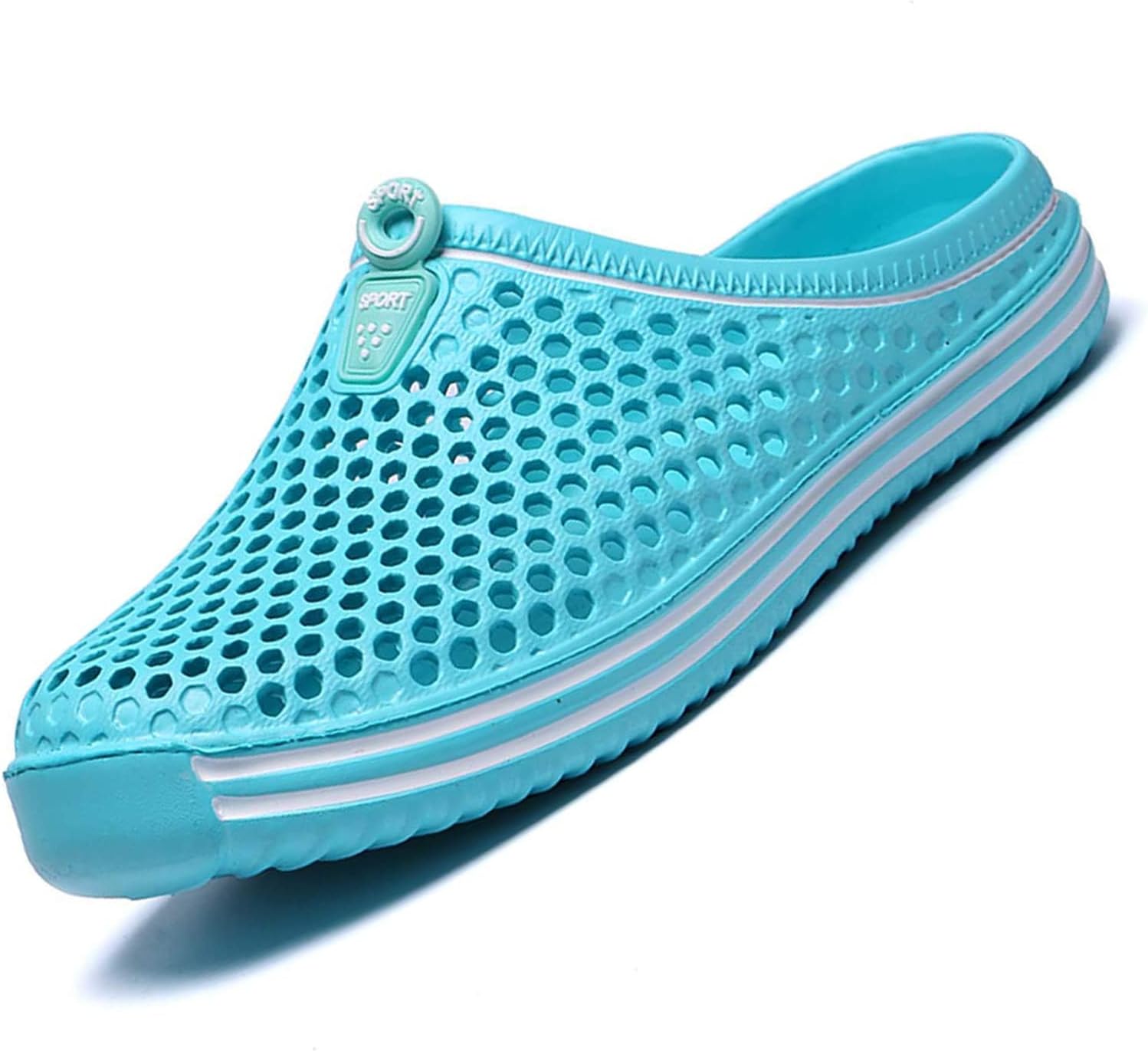 

Женские садовые сабо, унисекс, сетчатые, дышащие, легкие летние пляжные сандалии для ходьбы Reverseclock, Cyan-1