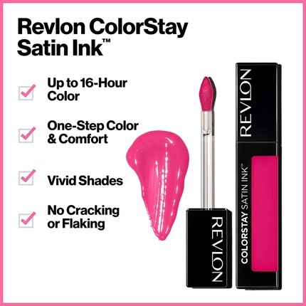 Revlon ColorStay Satin Ink Liquid Lipstick Longwear Rich Lip Color 020 On a Mission 0,17 жидких унций — фото 3