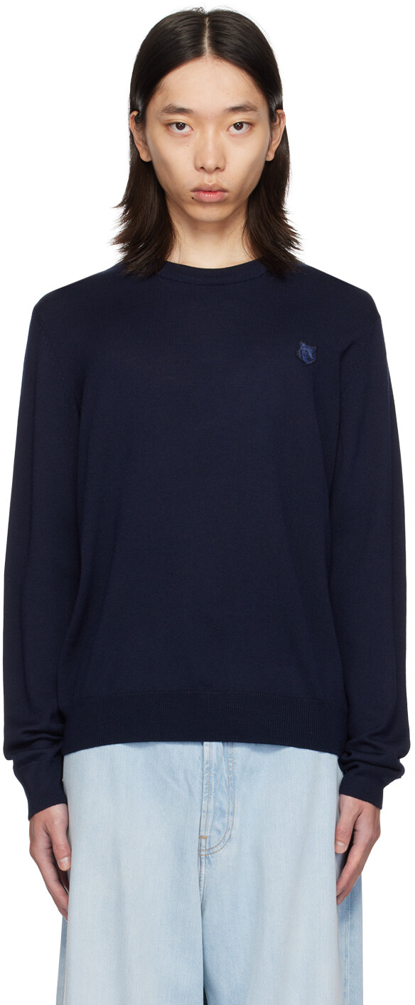 

Свитер Navy Bold Fox Head Maison Kitsune