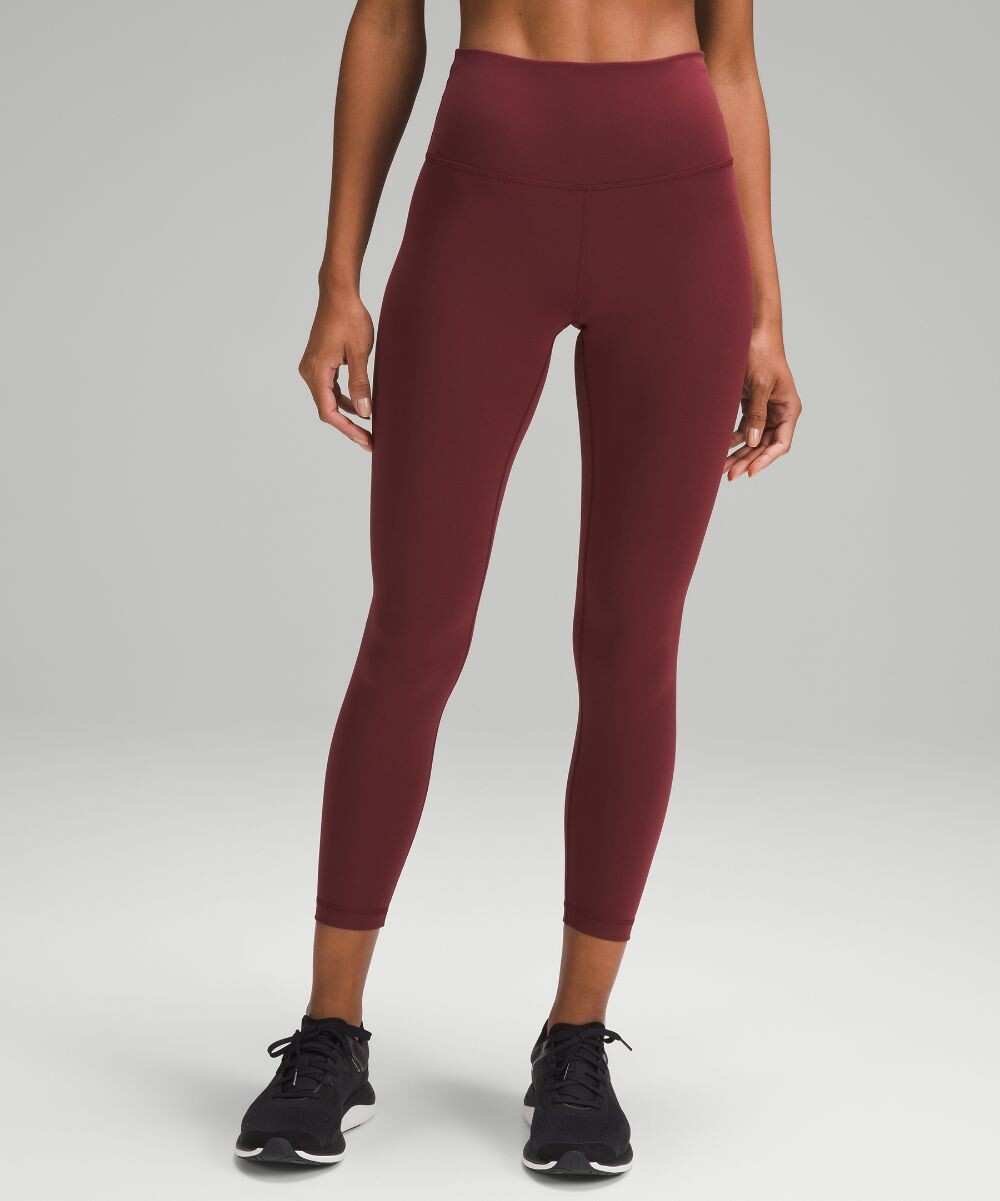 

Высокие леггинсы Wunder Train Lululemon, красный