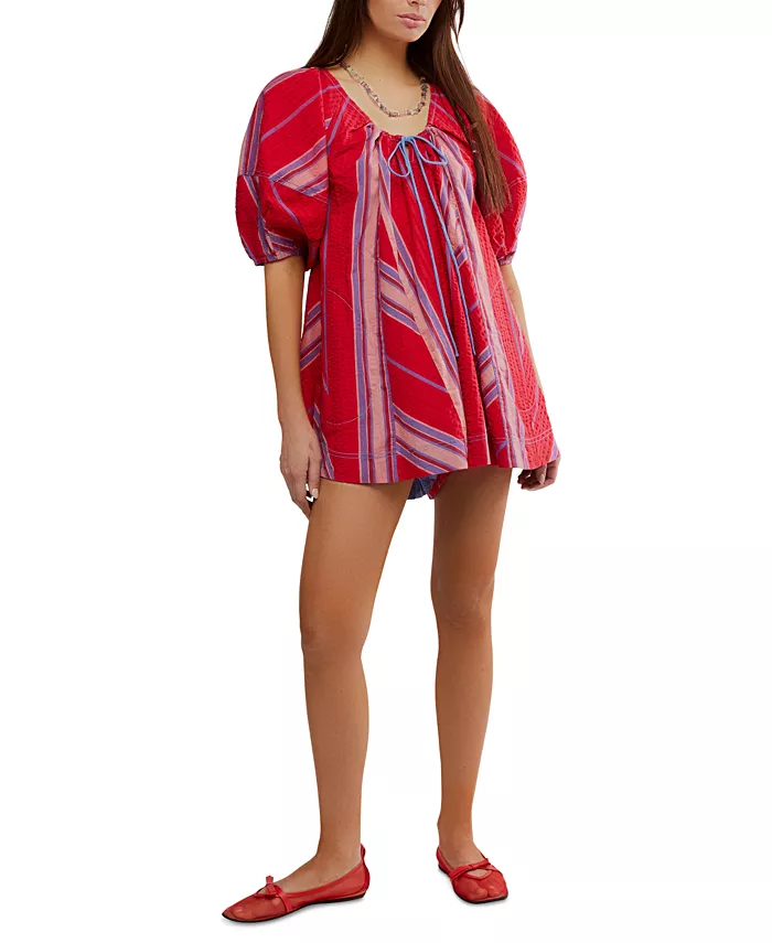 

Женский комбинезон Bop Around с круглым вырезом Free People, красный