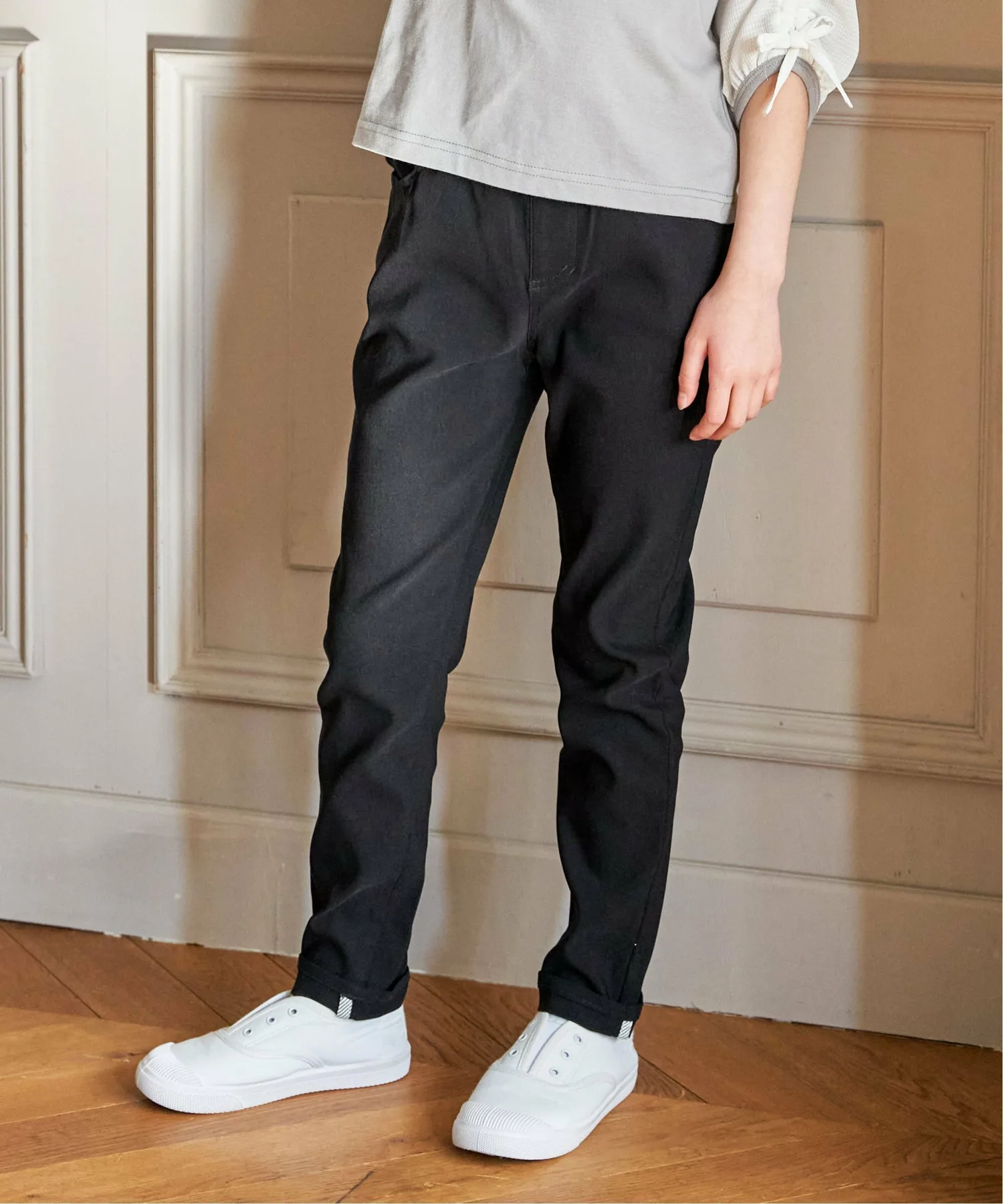 Удобные штаны GOKU, суперэластичные, для девочек (120-160 см) Ikka, black