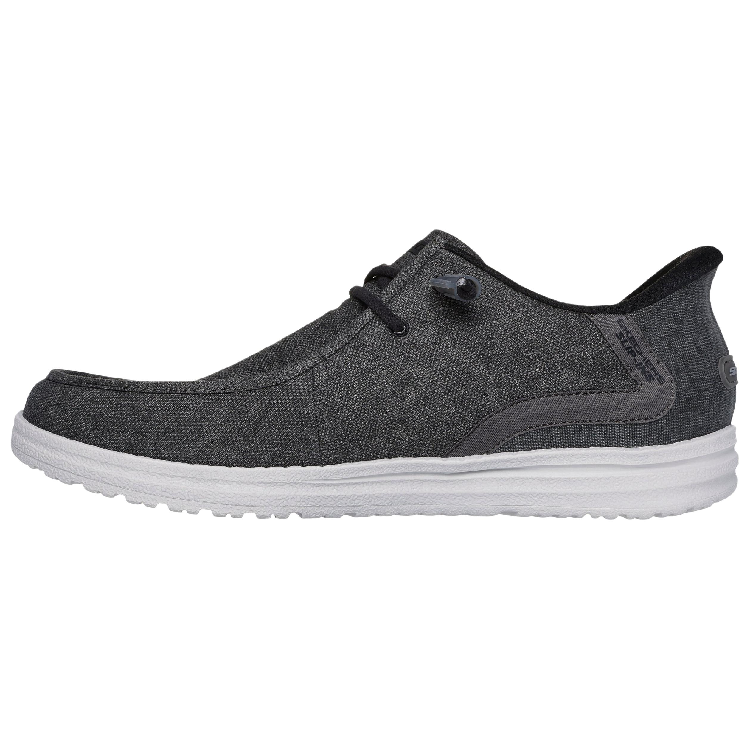 

Skechers Низкие повседневные туфли Melson, черные, мужские