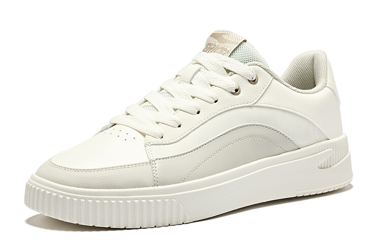 Кроссовки ERKE Skateboarding Shoes Men Low-top Microcrystalline White Gray, белый — фото 3