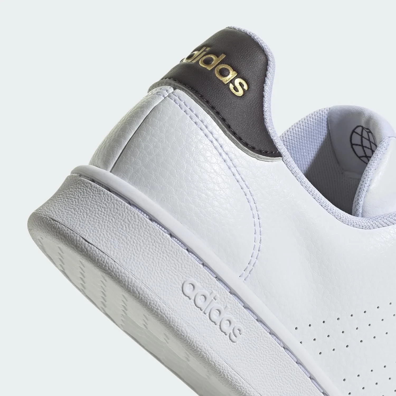 Мужские низкие кроссовки Adidas Advantage (не для футбола), белый/черный — фото 4