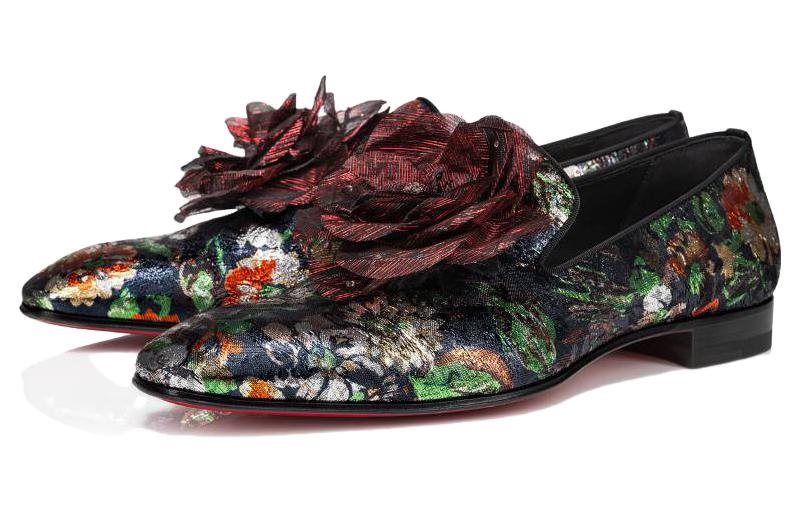 Мужские повседневные туфли Christian Louboutin черные — фото 2