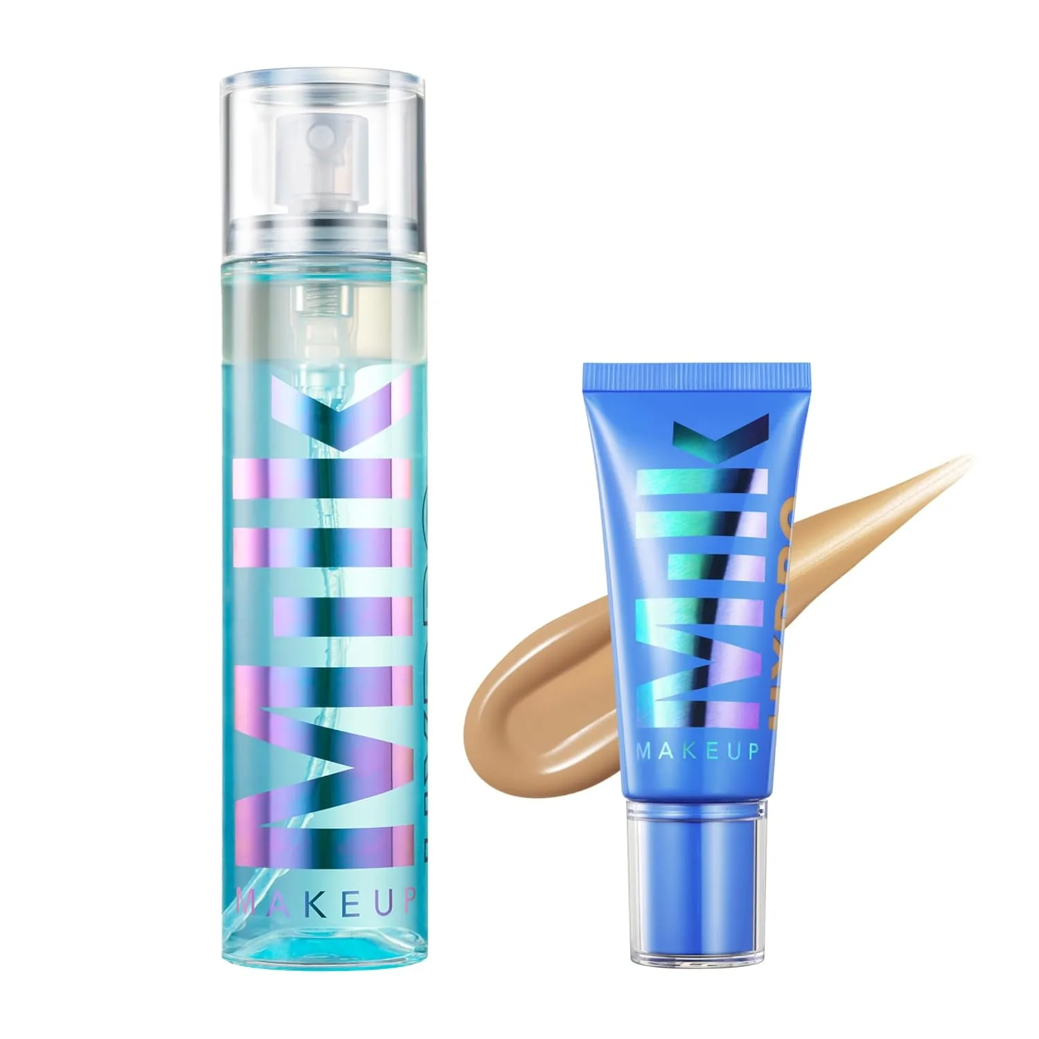 Milk Makeup Hydro Grip набор с сет-спреем и Skin Tint 7 - фиксирует макияж, увлажняет кожу и создает покрытие до 12 часов - легкий и стойкий с гиалуроновой кислотой