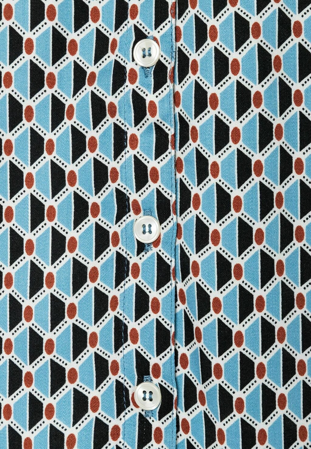 

Блузка на пуговицах RUFFLE PRINT More & More, синий
