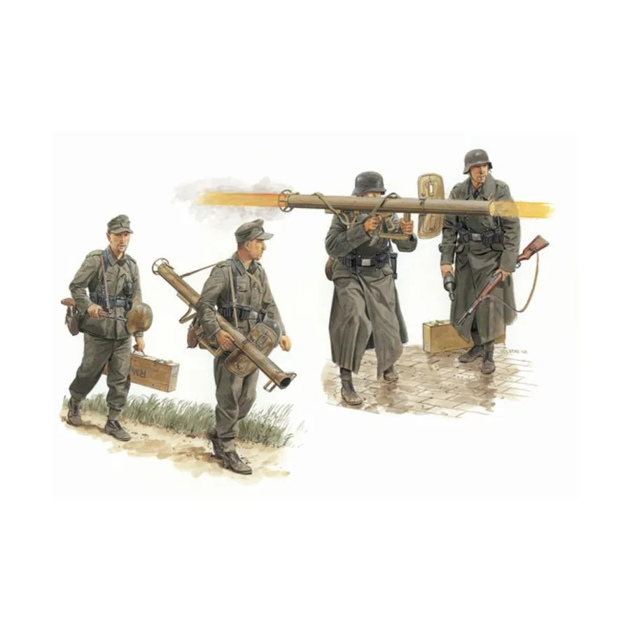 

Немецкая противотанковая группа с Panzerschrek 1944-45 гг., Dragon Models - '39 to '45 Series - Germany (1:35)