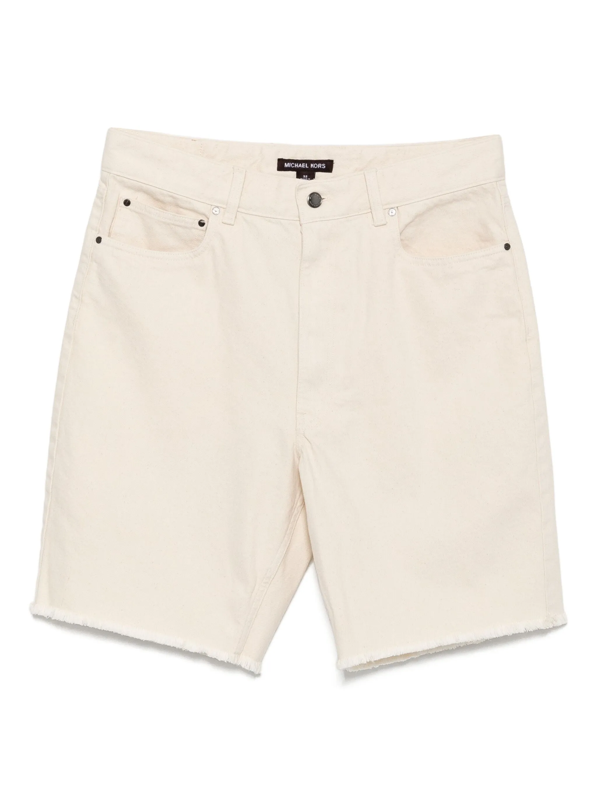 

Джинсовые шорты с бахромой Michael Kors, нейтральный