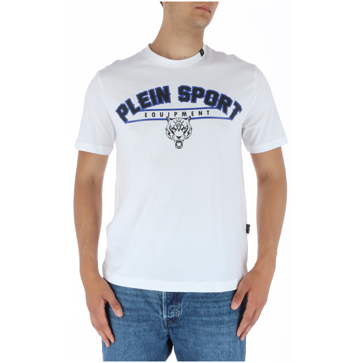 

Футболка мужская Plein Sport с логотипом бренда, белый
