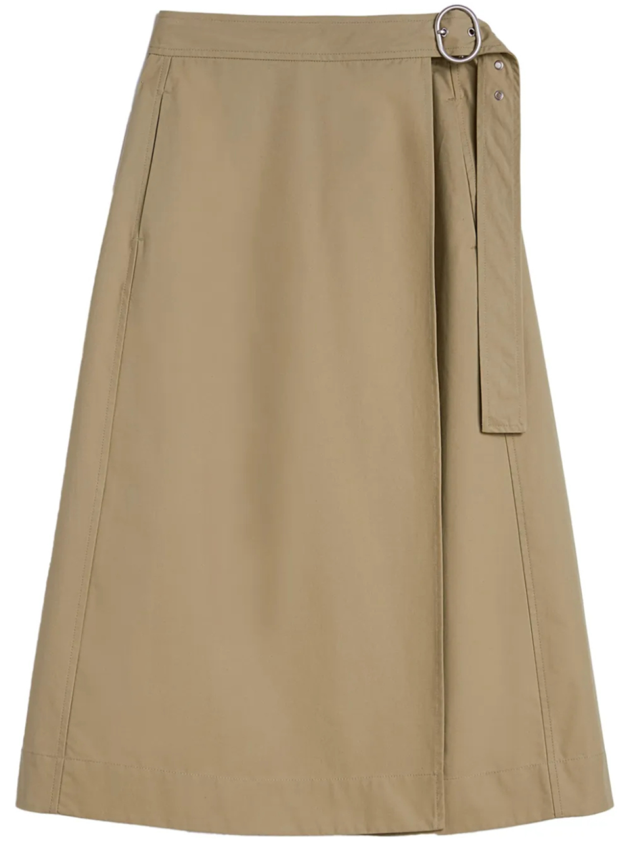 

Юбка миди с запахом и пряжкой Jil Sander, нейтральный