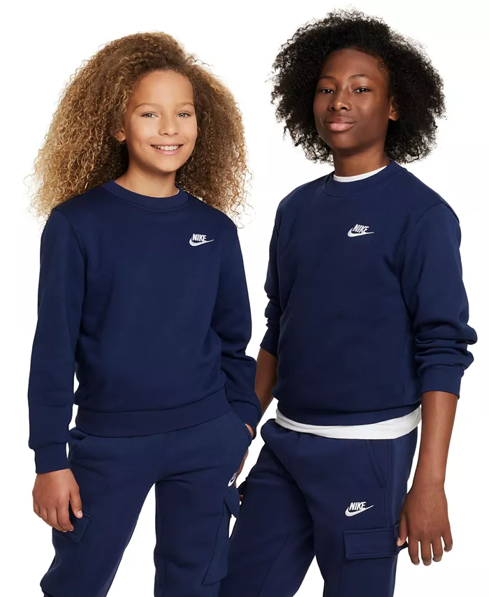 

Толстовка Classic-Fit из флиса для больших детей Sportswear Club Nike, синий