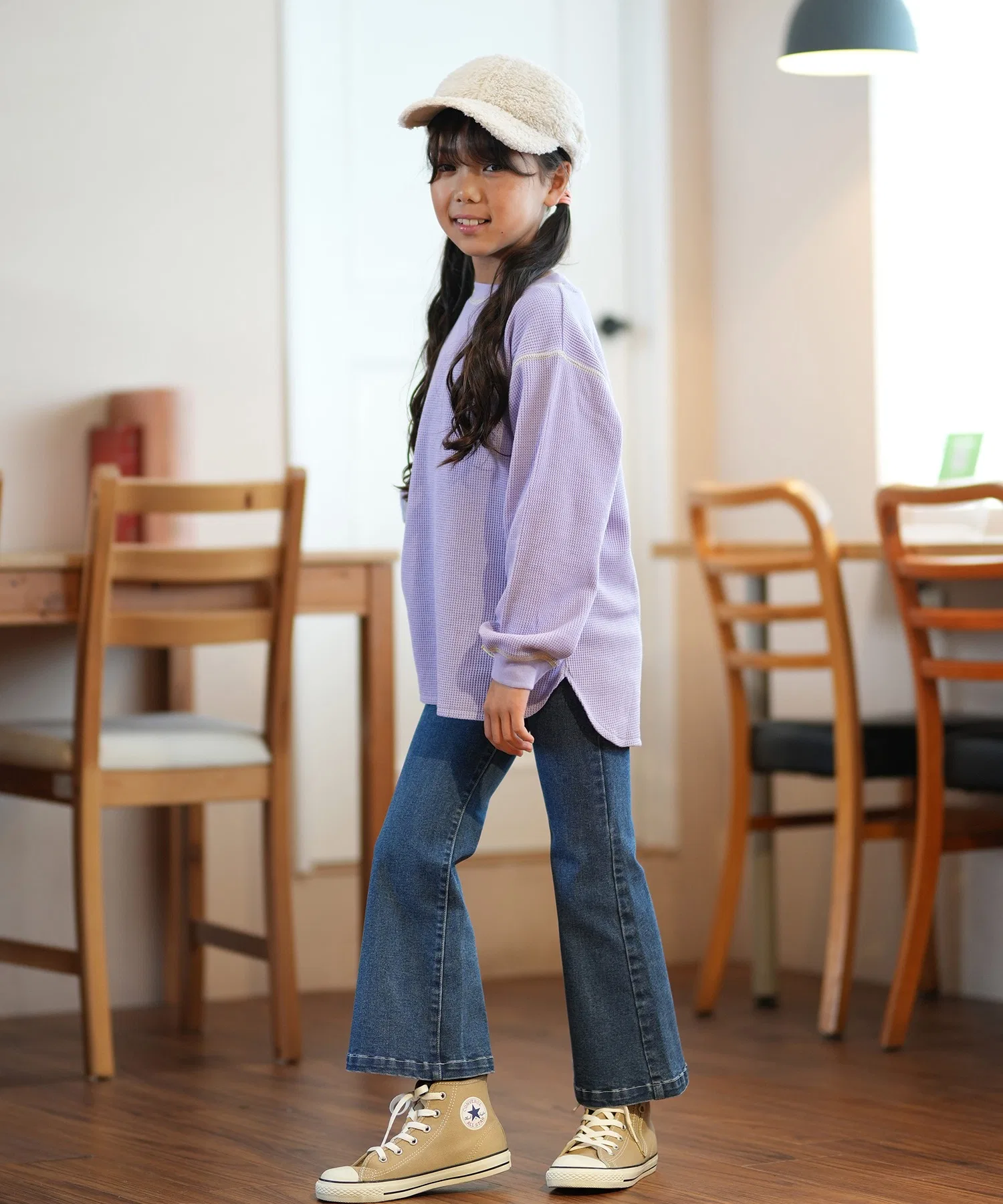 Детские длинные джинсовые брюки-клеш RUSTY Kids DNM 984710 — фото 4