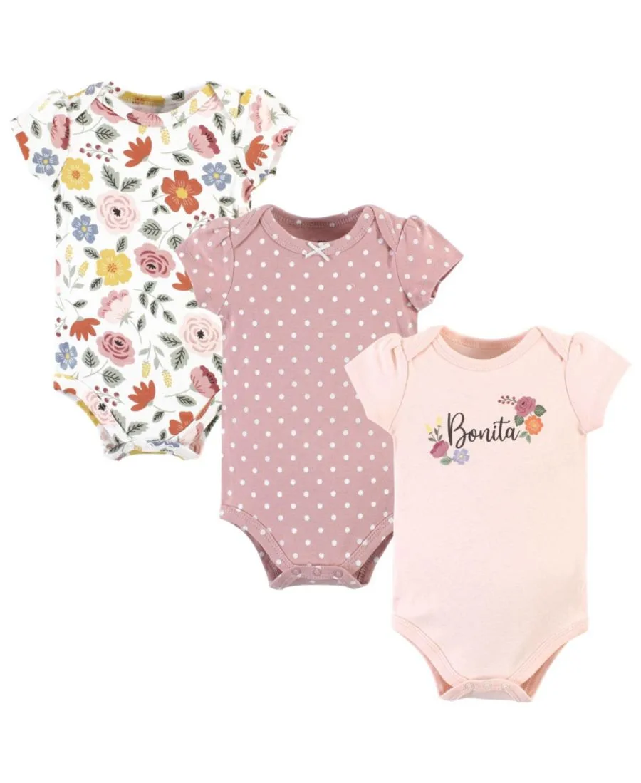 Комплект из 3 хлопковых боди Hudson Baby, Bonita