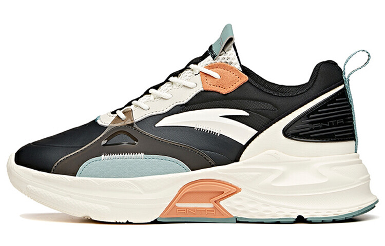 

Кроссовки Anta Lifestyle Low-top, черный/слоновая кость/серо-зеленый