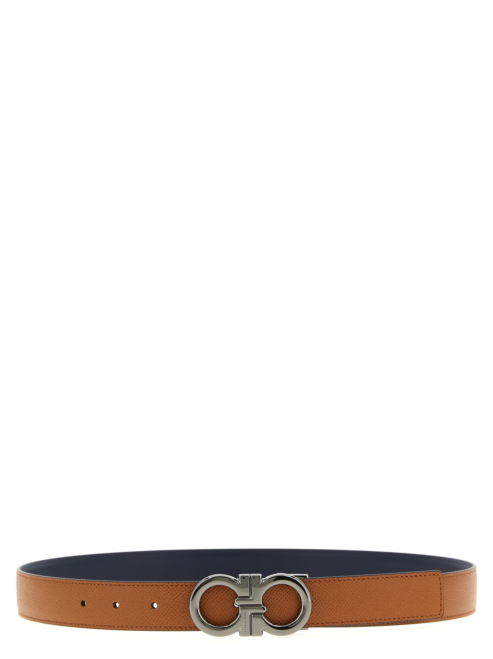 

Двусторонний ремень «Gancini» Ferragamo, коричневый