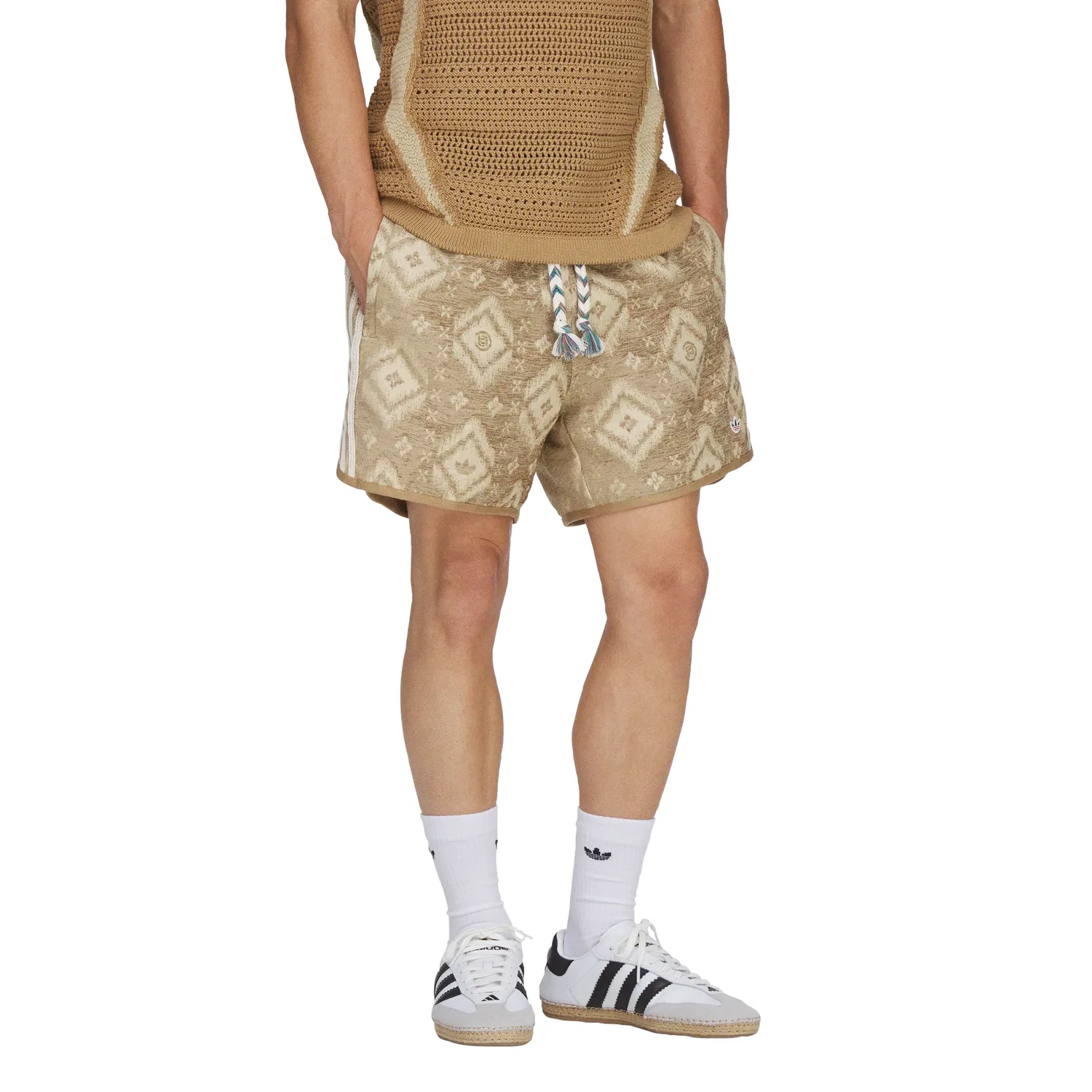 Спортивные шорты Adidas Originals CLOT By EDISON CHEN Heritage Print Warm Sand — фото 4