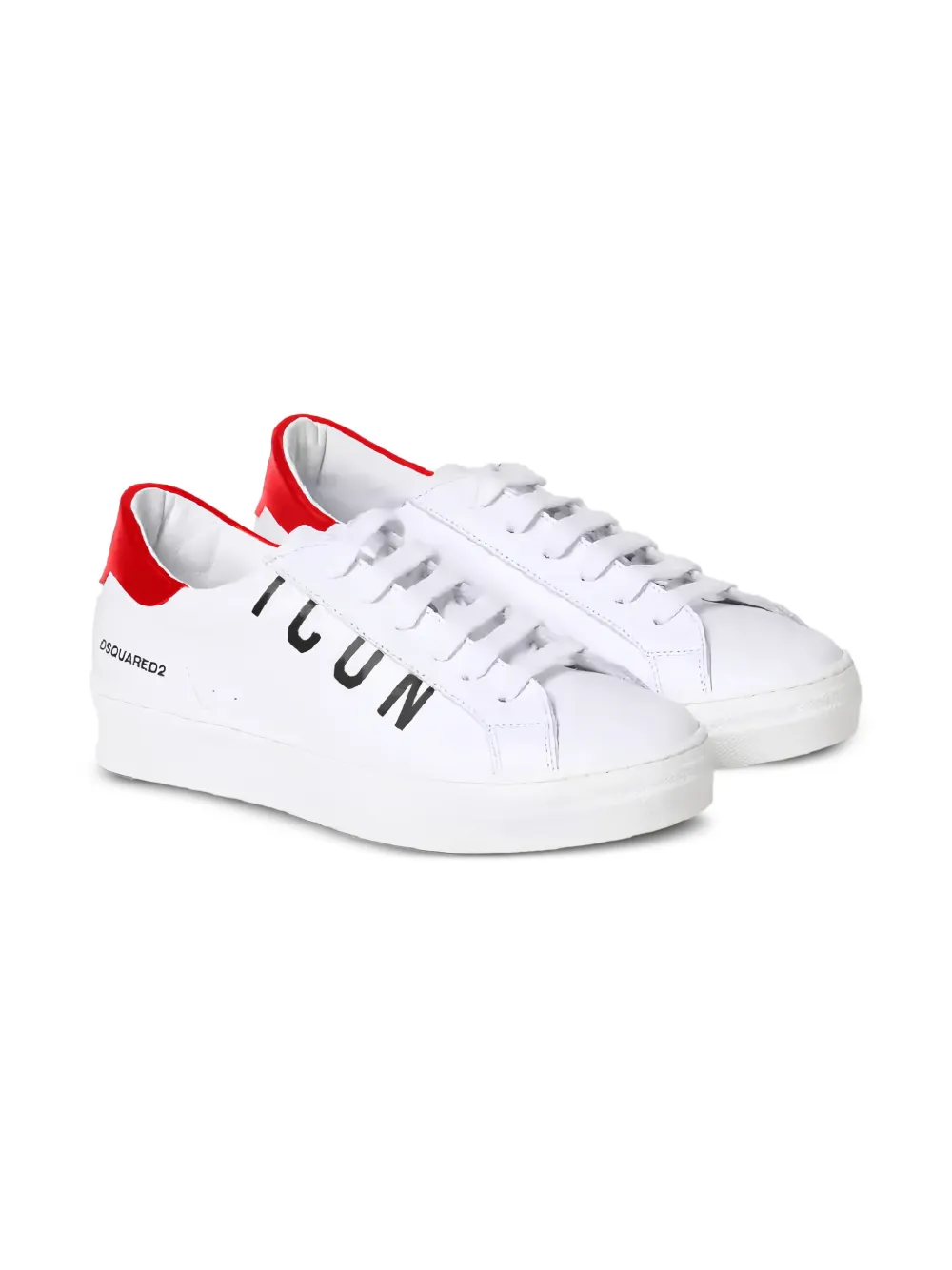 

Кожаные кроссовки Icon Dsquared2 Kids, белый