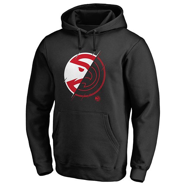 

Мужской худи fanatics branded black atlanta hawks x-ray Unbranded