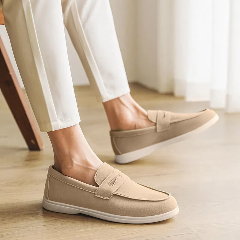 Мужские лоферы, повседневные, без бренда, Beige HoaloX — фото 3