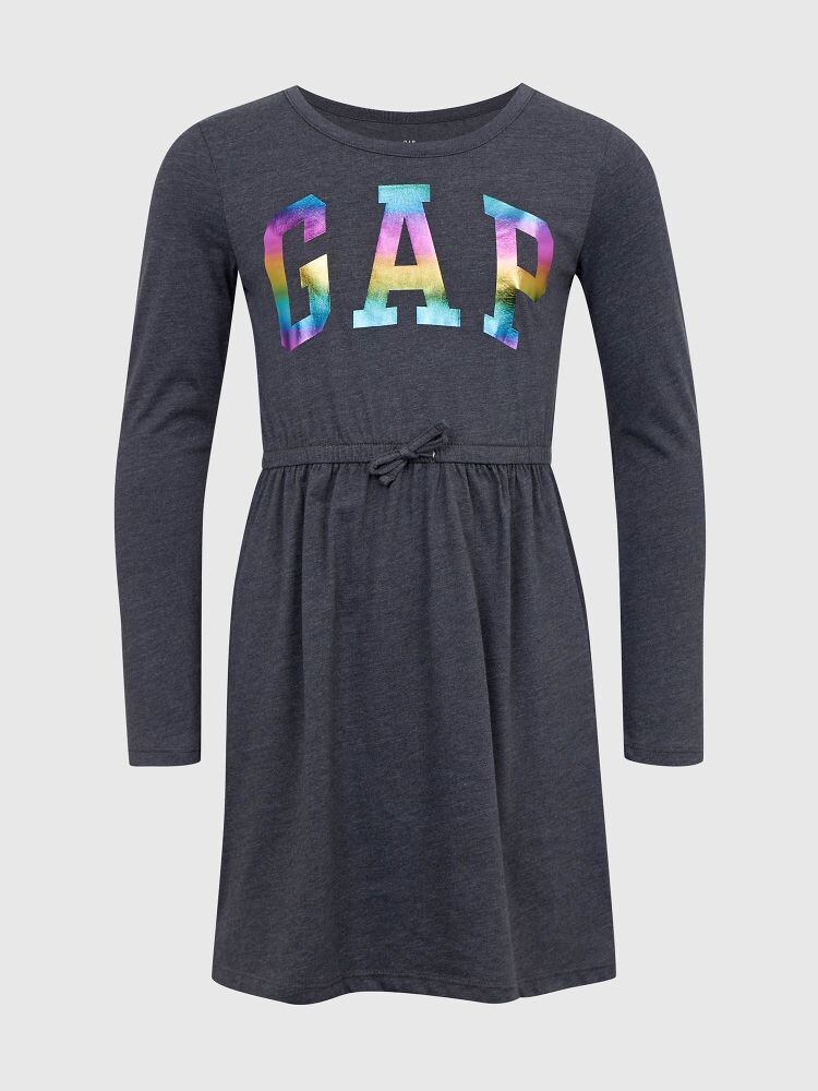 

Детское платье с логотипом. Gap, серый