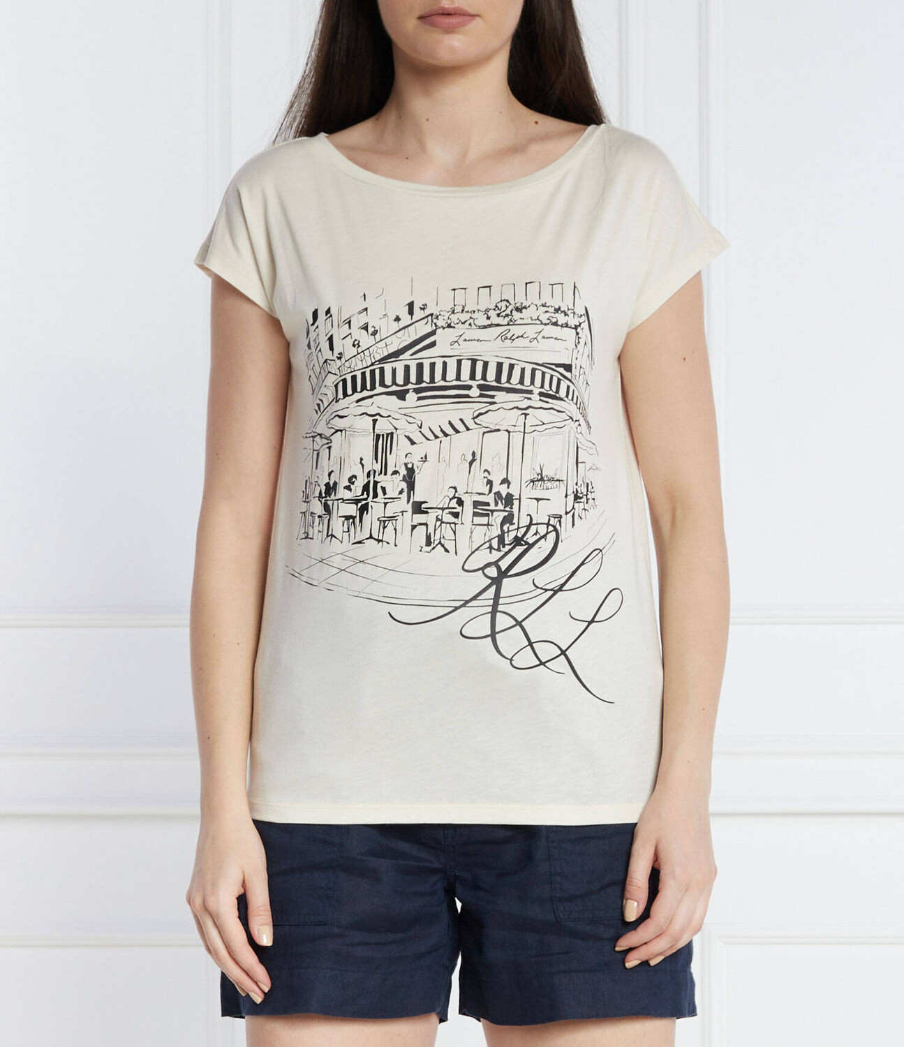 

Футболка LAUREN RALPH LAUREN Regular Fit, экрю