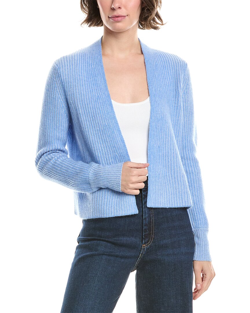 

Форте Кашемир Кардиган с плетеным рубчиком Forte Cashmere, синий