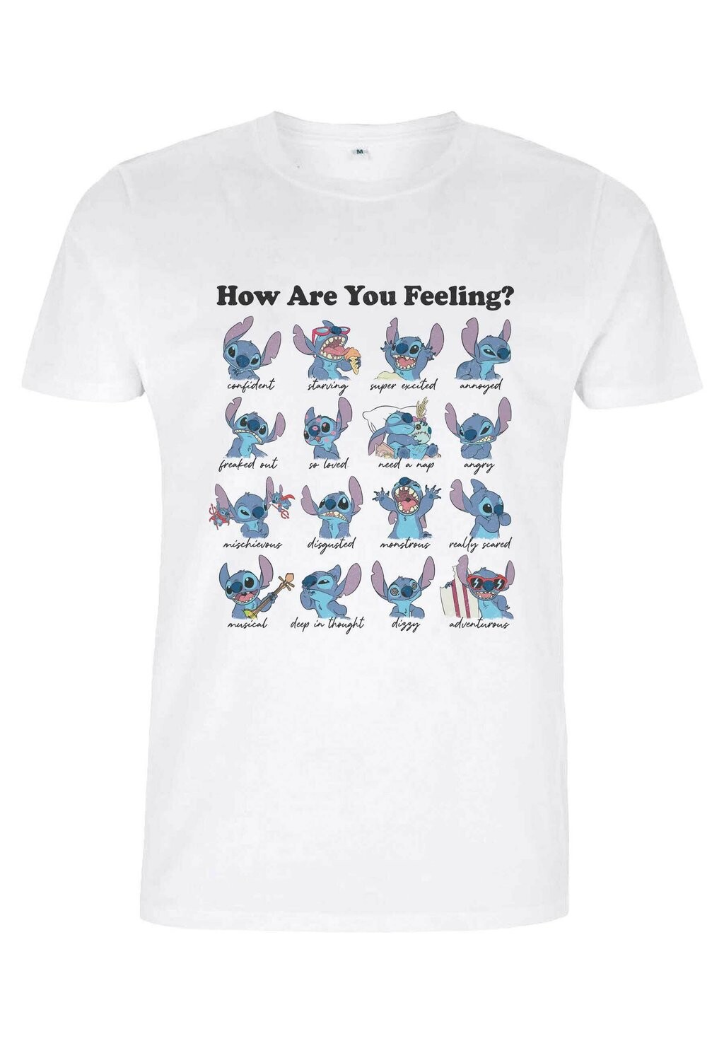 

Футболка с принтом DISNEY LILO & STITCH STITCH MOODS UNISEX Henry Tiger, белый