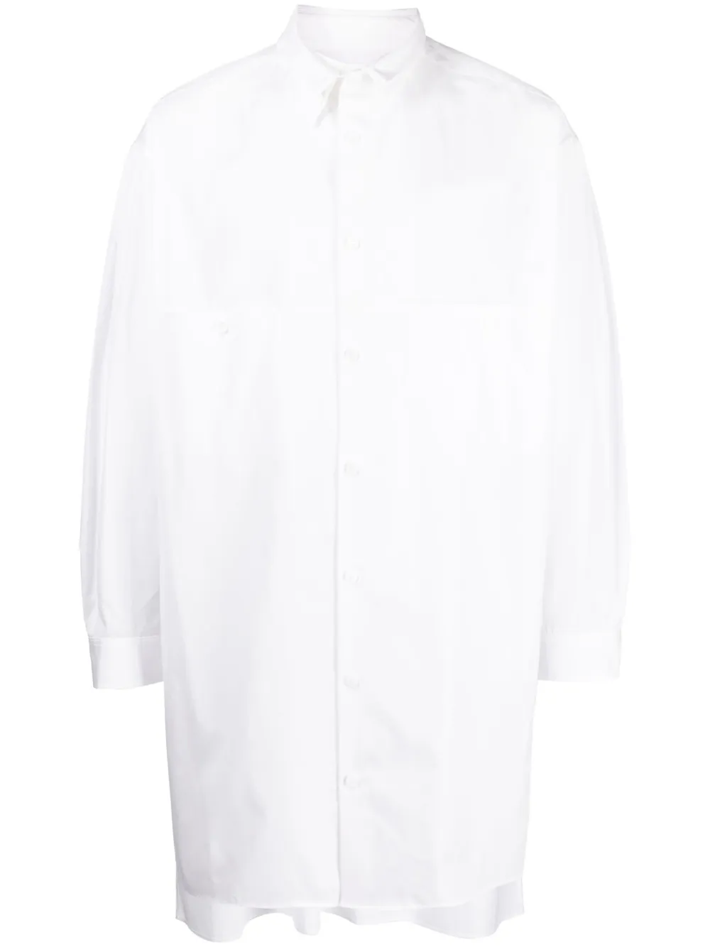 

Рубашка со вставками Yohji Yamamoto, белый