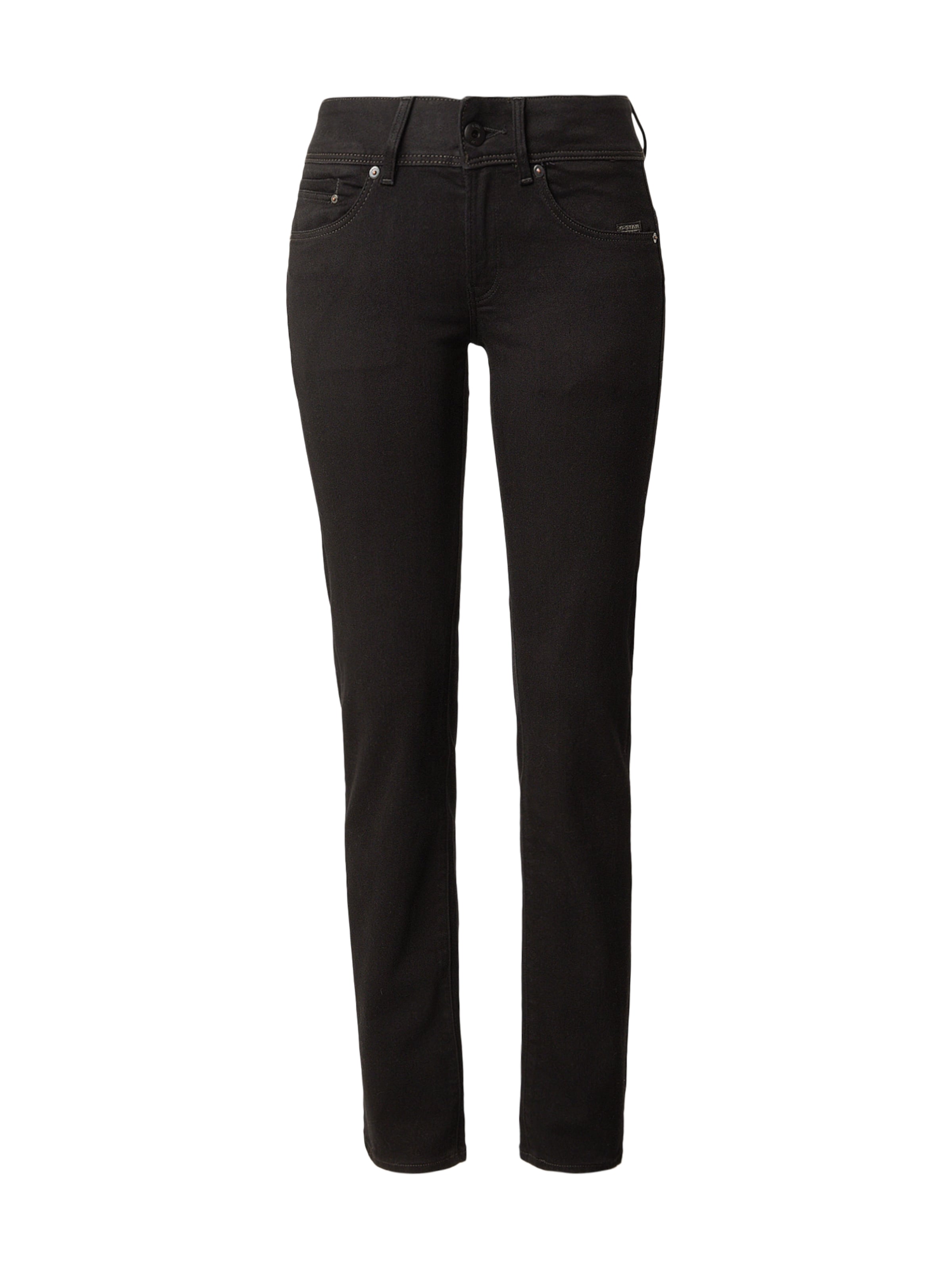 

G-STAR Джинсы Slim fit 'Midge' в черном цвете