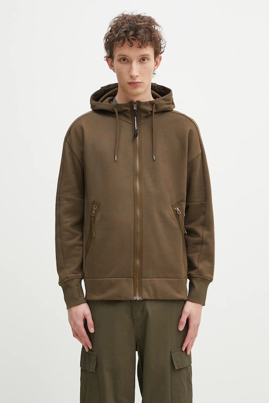 

Хлопковая толстовка C.P. Company, зеленый