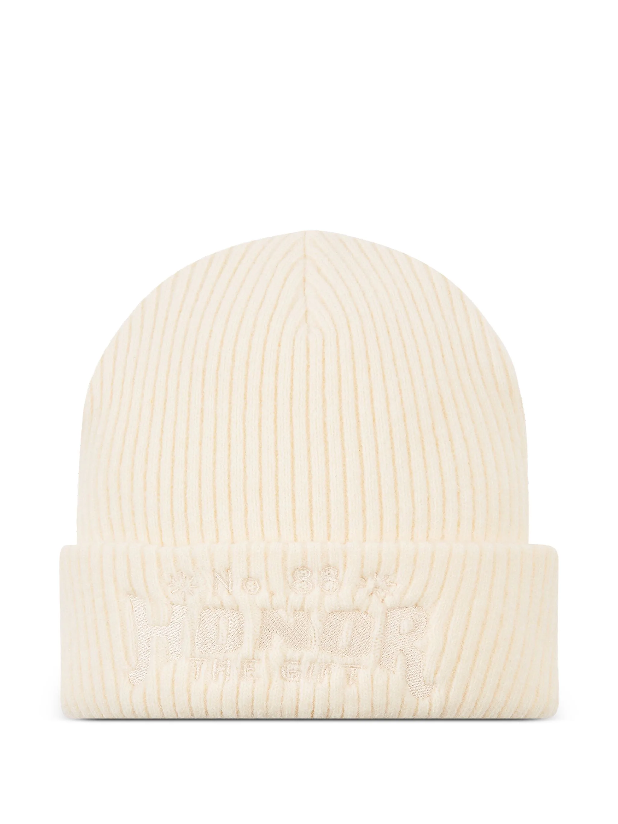 

Шапка бини No.88 в рубчик Honor The Gift, бежевый