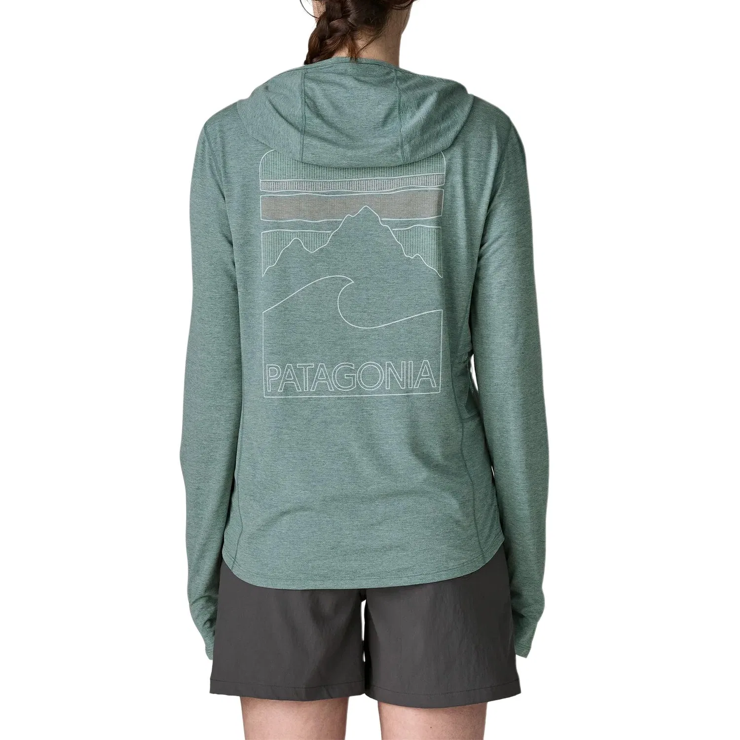 Быстросохнущая футболка Patagonia Capilene Aqua Stone Green — фото 4