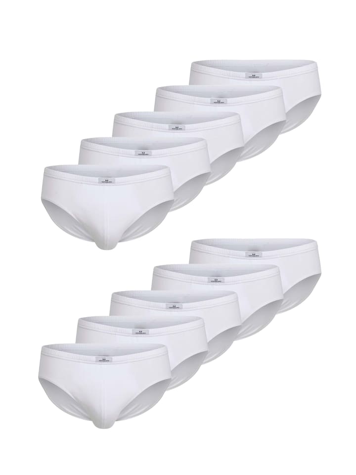 

Götzburg Спортивные трусы, упаковка из 10 штук, Нюрнберг, светло-белый/однотонный цвет