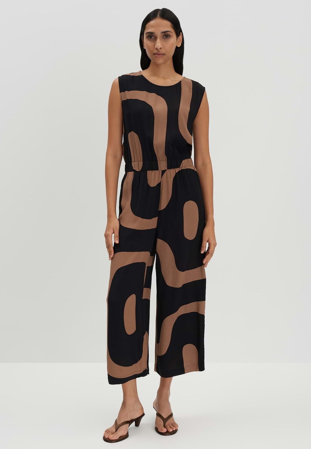 

Комбинезон MID RISE WIDE CROPPED PRINT someday., черный