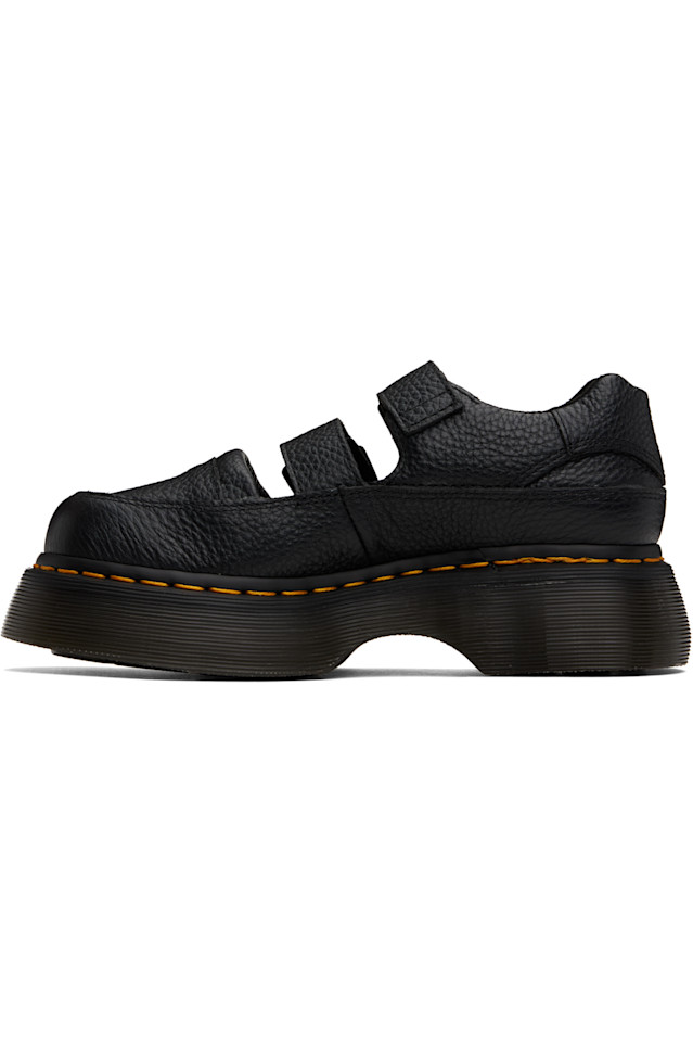 Бархатистые мокасины Mary Jane из мягкой кожи наппа Dr. Martens, черный — фото 3