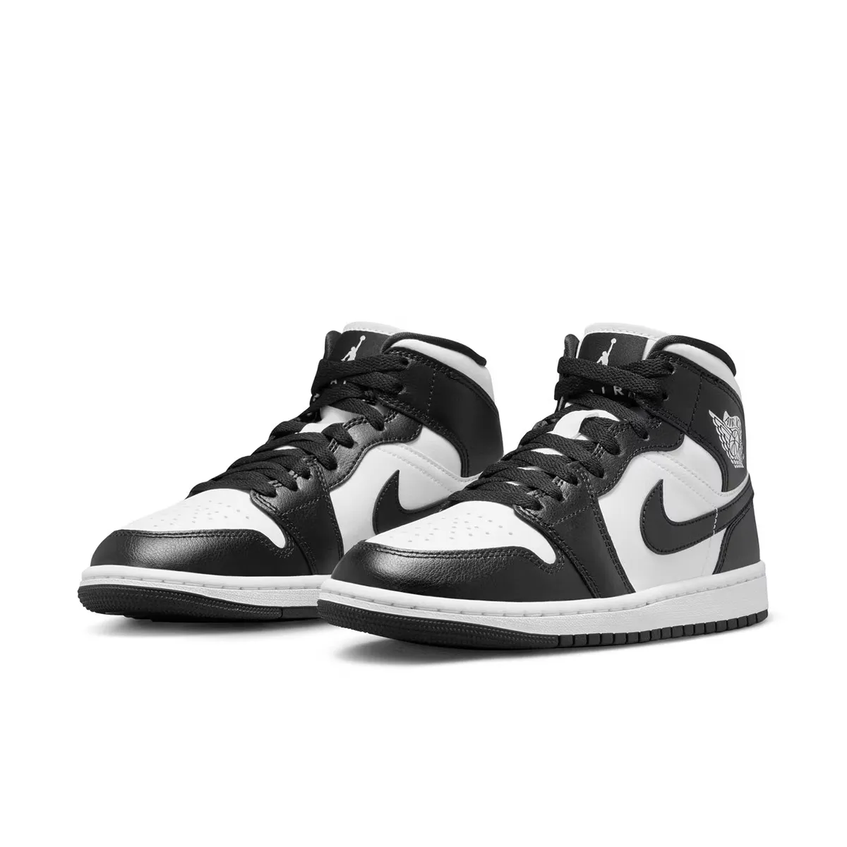 Женские баскетбольные кроссовки Air Jordan 1 Mid Jordan, черный/белый — фото 2
