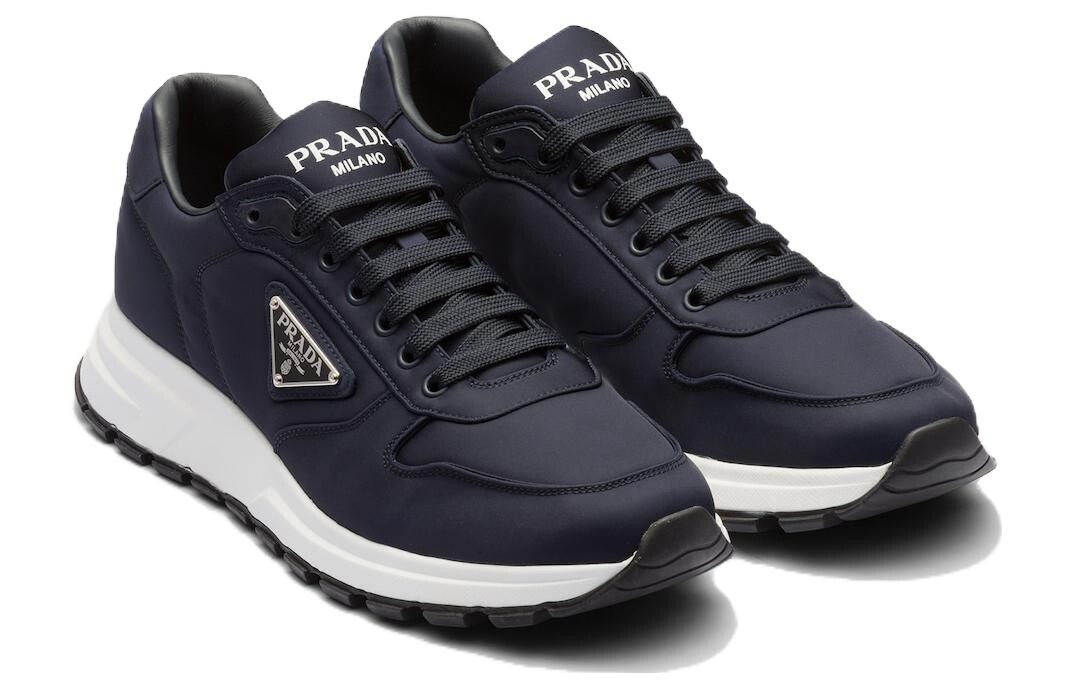 Кроссовки мужские Prada Re-Nylon, черный / белый — фото 2